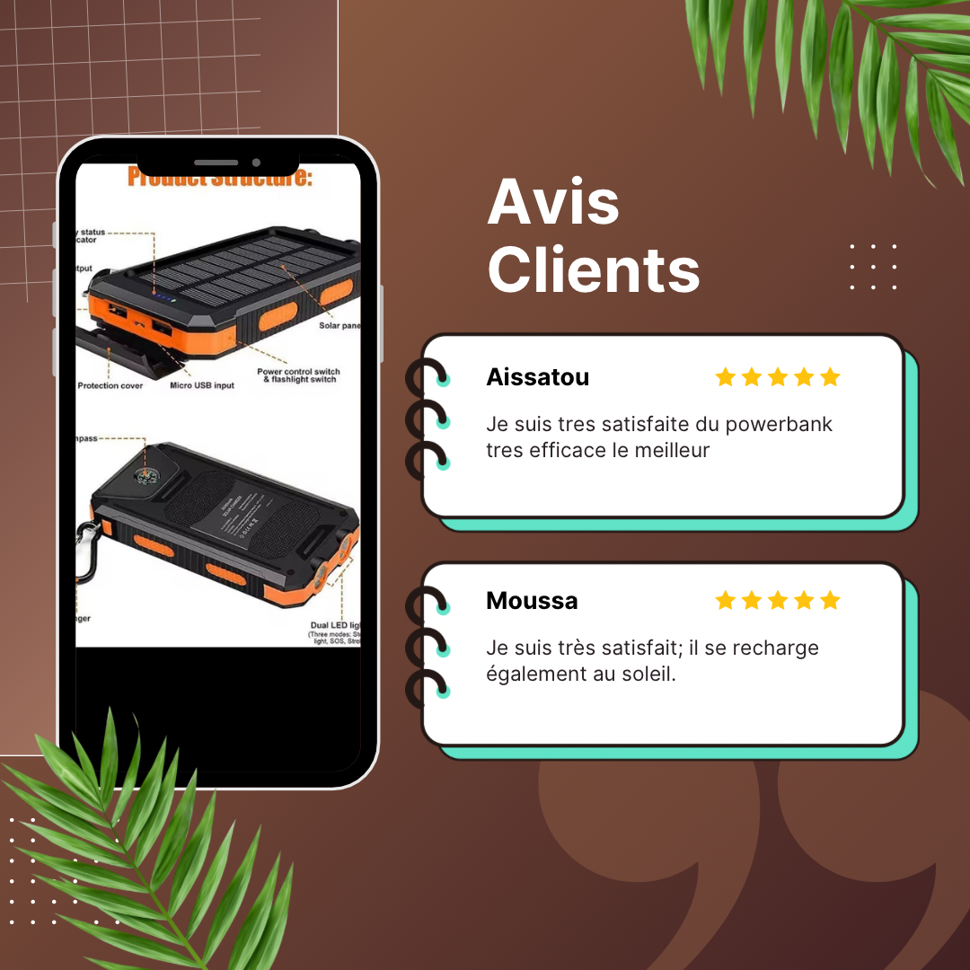 Power bank 20000mah livraison gratuite 🆓 payement a la livraison 🚚